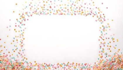 Colored Carnaval Confetti Explosion Background with Stars, Squares, Triangles, Circles. Abstract Geometric Shapes 3d Vector Pattern for Birthday