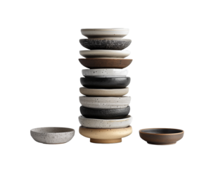 Premium Ceramic Plate with Transparent Background