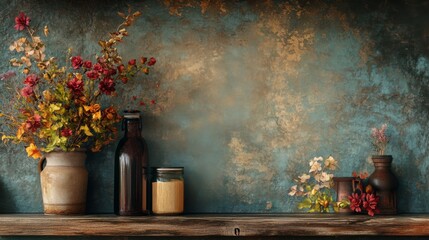 Rustic Floral Still Life Backdrop