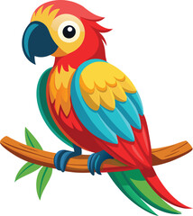 parrot on a branch of a tree