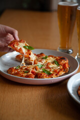 Person eating Pizza