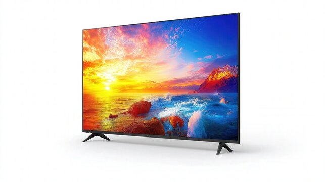 A sleek smart TV with a 4K ultra-high-definition display that brings movies and shows to life with stunning clarity and color.