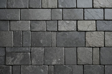 Obraz premium brick wall seamless texture of natural stone tiles in grey tones
