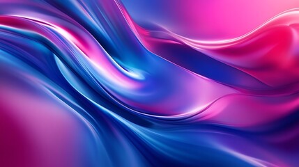 Fototapeta premium Smooth flowing wave pattern creating bold abstract visual harmony image