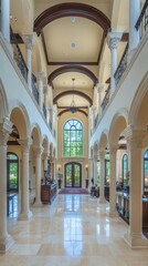 Fototapeta premium Elegant and Ornate Interior of a Stately Mansion or Palace