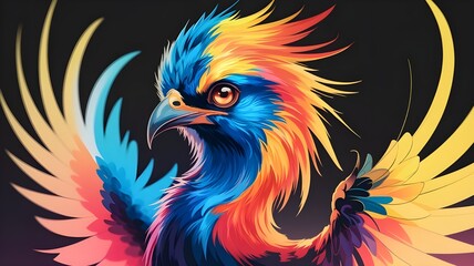 Obraz premium colorful bird