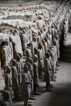 Terracotta Army Figures. Xi'An, Shaanxi, China. November 2018. 