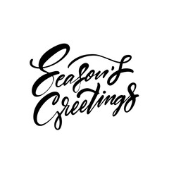 A beautifully crafted handwritten seasonal greetings typography design that stands out and delights