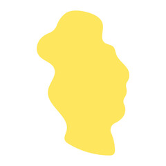 abstract blobs pastel yellow for background