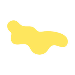 abstract blobs pastel yellow for background