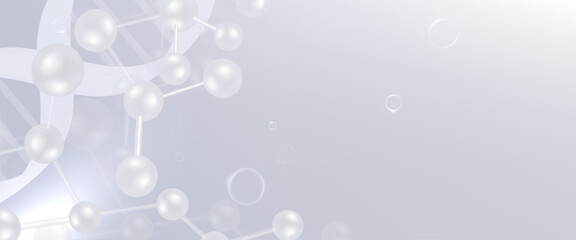 Hyaluronic acid and Niacinamide hair and skin solutions ad, white collagen serum drop with cosmetic advertising background ready to use, illustration vector.	