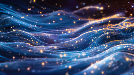 Obraz premium Abstract blue shimmer background.