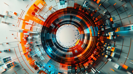 _Dynamic_multi-colored_circular_grid_layout_