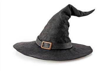 isolated witch hat on white
