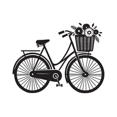 vintage bicycle with a basket