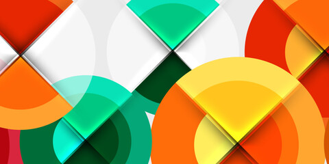 Target circle geometric abstract shapes. Vector Illustration For Wallpaper, Banner, Background, Card, Book Illustration, landing page