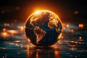 Glowing Earth Global Connectivity and the Future of Our Planet