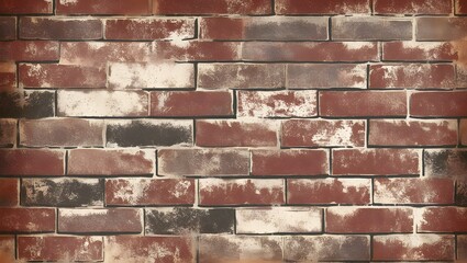 Fototapeta premium Vintage Brick Texture Overlay with Weathered Details 