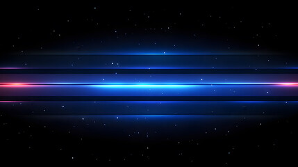 Modern abstract background with blue gradient stripes on dark background with horizontal glowing speed motion.