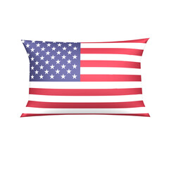 Fototapeta premium Pillow, American flag, American Dream