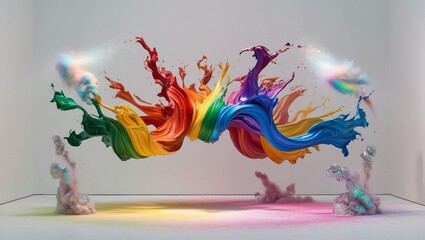 abstract rainbow background