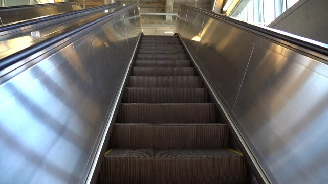 Escalator Going up at Metro Station
