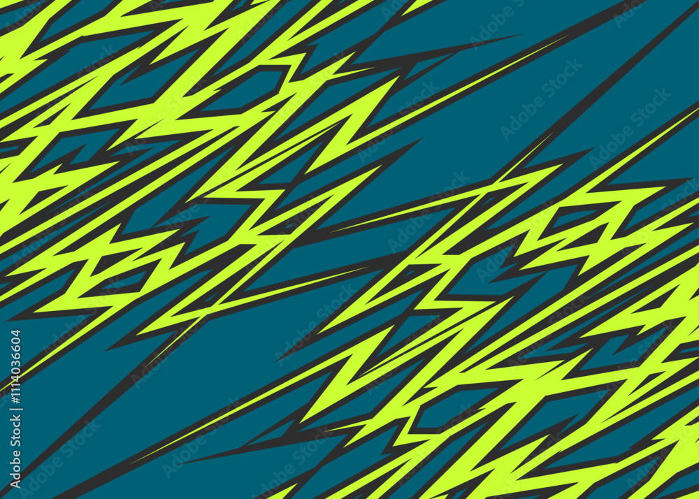 Poster abstract background with reflective seamless sharp arrow line pattern