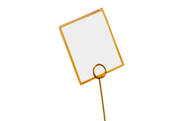 a gluten-free sign in a bakery isolate on transparent background.