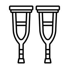 Crutches Icon