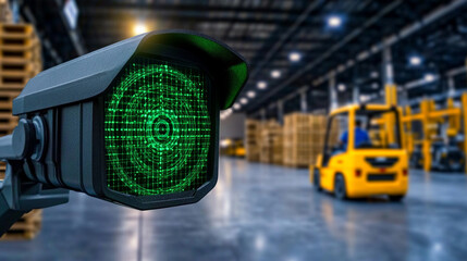 Advanced Surveillance Camera Monitoring Warehouse Operations Efficiently
