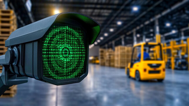 Advanced Surveillance Camera Monitoring Warehouse Operations Efficiently