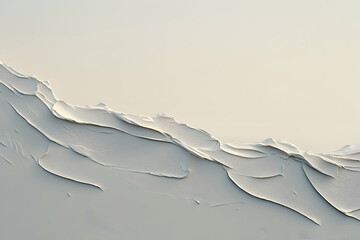 Abstract grayscale painting, textured strokes, minimalist landscape, impasto technique, neutral tones, modern art, wall decor, artistic background.