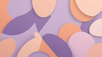 Minimalist Lavender, Soft Peach Geometric Background with Soft Gradients and Modern Aesthetic