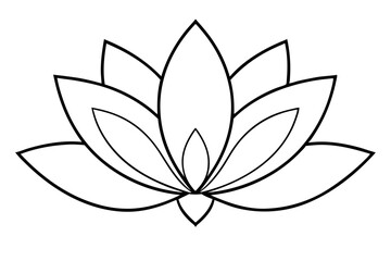 Obraz premium Minimalist Nature Bloom Line Art Vector