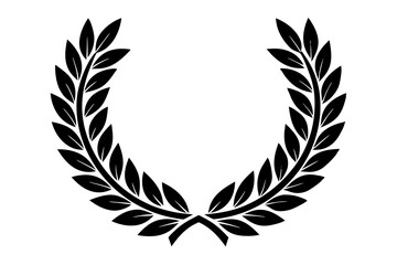 Laurel Wreath Feather Leaf Circle Decoration 