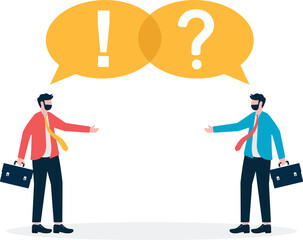 Failed communication-Unsuccessful messaging concept.
