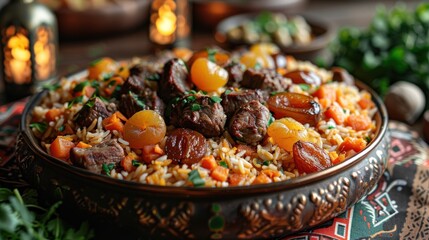 Delicious Plov - Uzbek Rice Dish