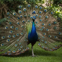 Obraz premium A majestic whale swimming peacefully through the clear blue sea. 