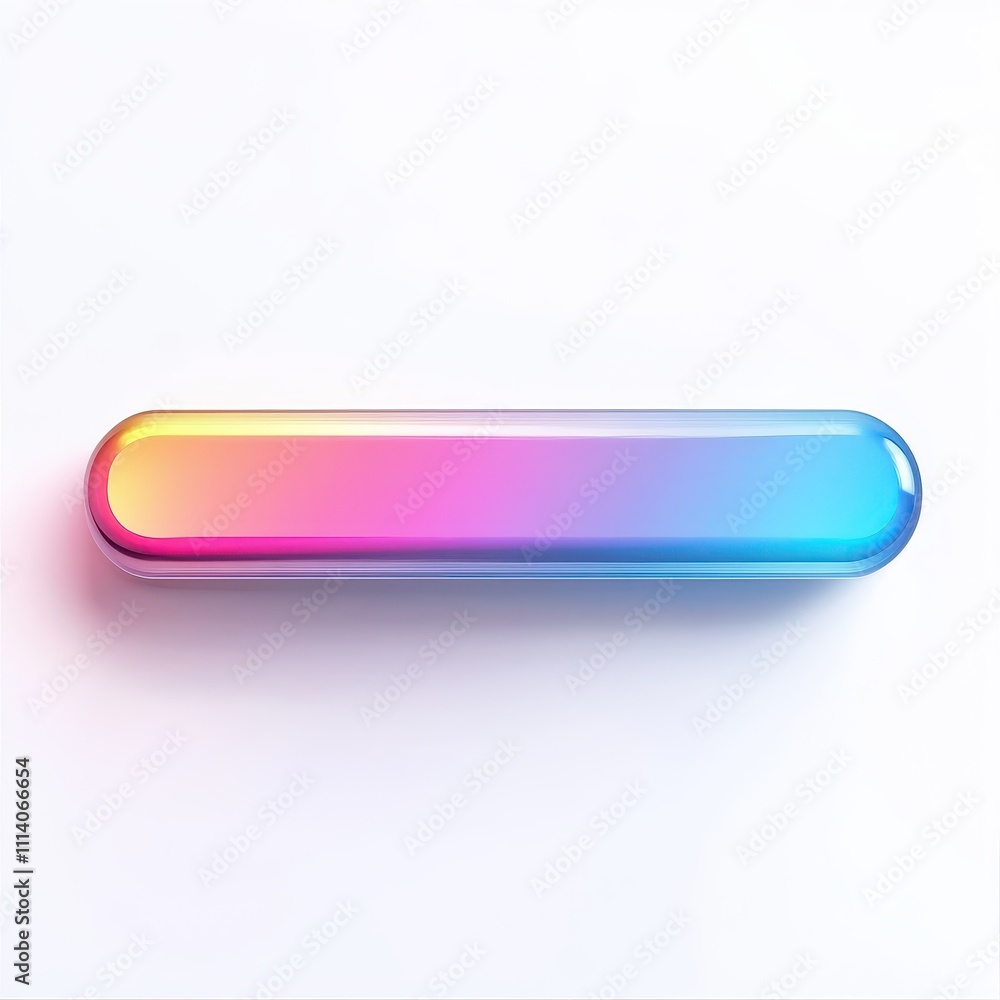 Poster sleek abstract progress bar with smooth gradient fills and contemporary design on a white backdrop.