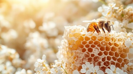 Honey white background freshness fragility.