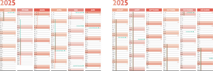 2025 calendar planification