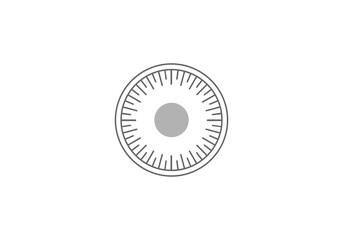round frame icon design template logo vector illustration