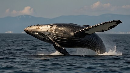Fototapeta premium Whale's Leap