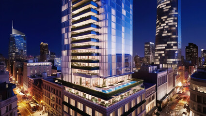 Fototapeta premium city skyline