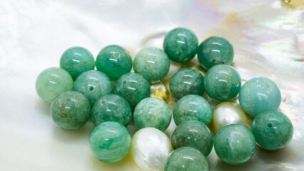 アマゾナイト　ビーズ10mm