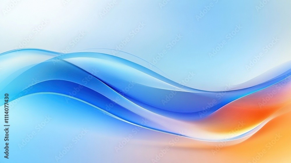 Poster intricate blue waves create a visually striking abstract composition.