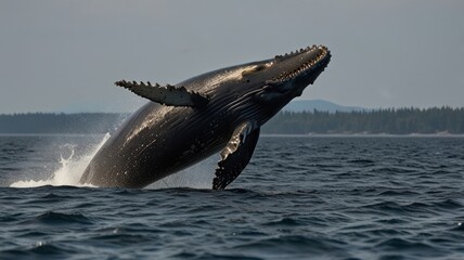 Fototapeta premium Whale's Leap