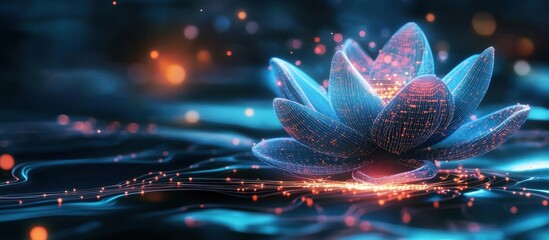Explore the intersection of nature and artificial intelligence in this unique artwork.