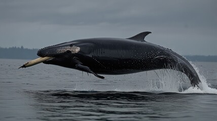 Obraz premium Whale's Leap