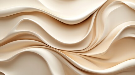 Obraz premium Abstract Beige Fabric Waves